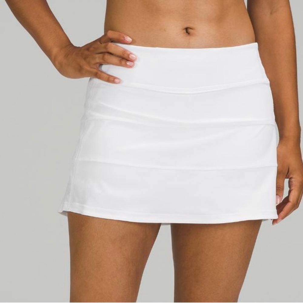 Lululemon Pace Rival Skirt Tall White